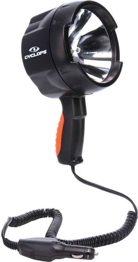 Cyclops CYCHS140012V 12V Direct Spotlight 1400 Lumens White Halogen Black Polymer 450 Meter Range