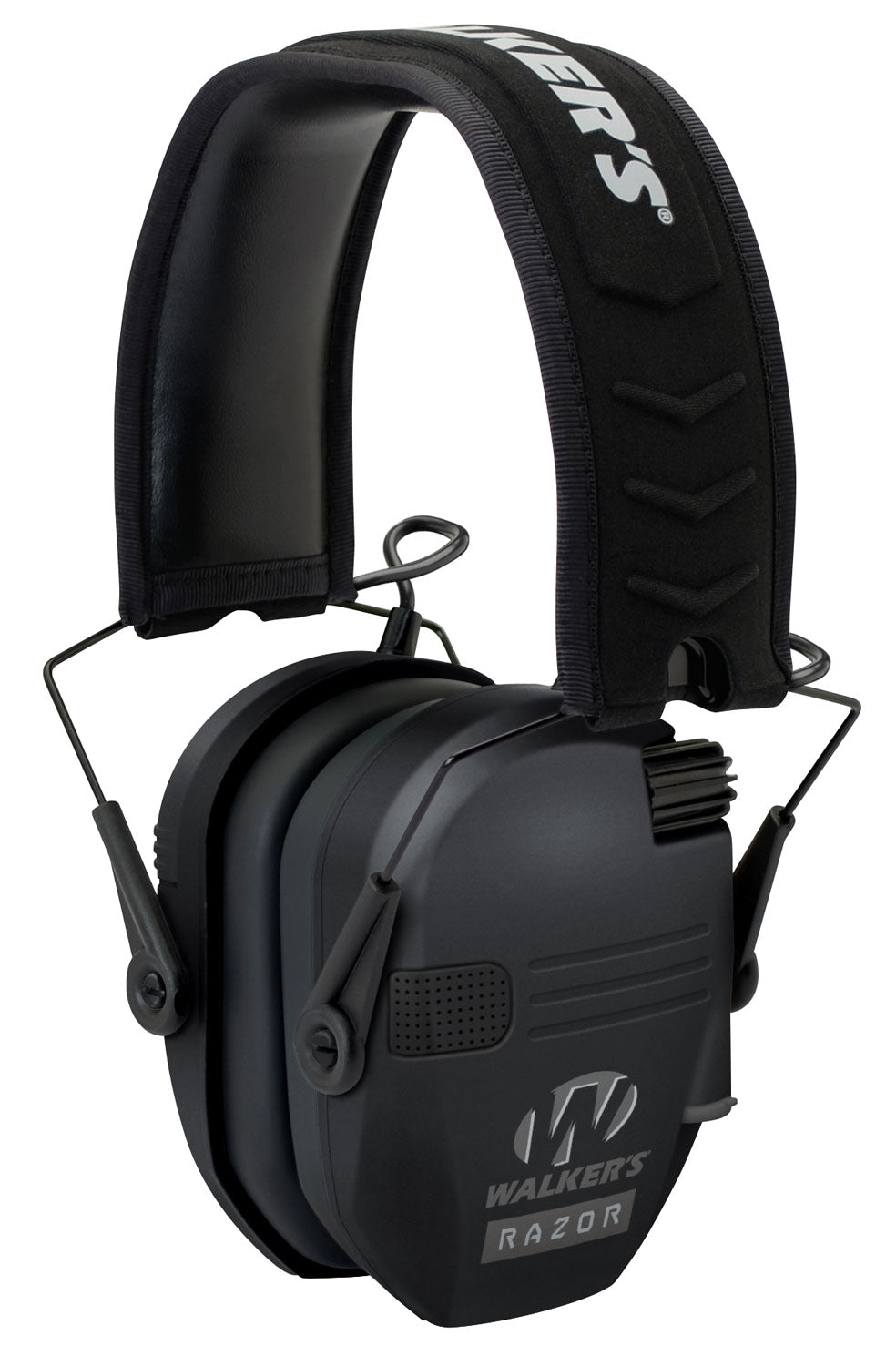 Walker's Razor Slim Electronic Ear Muff 23 dB Over-the-Head Black Polymer
