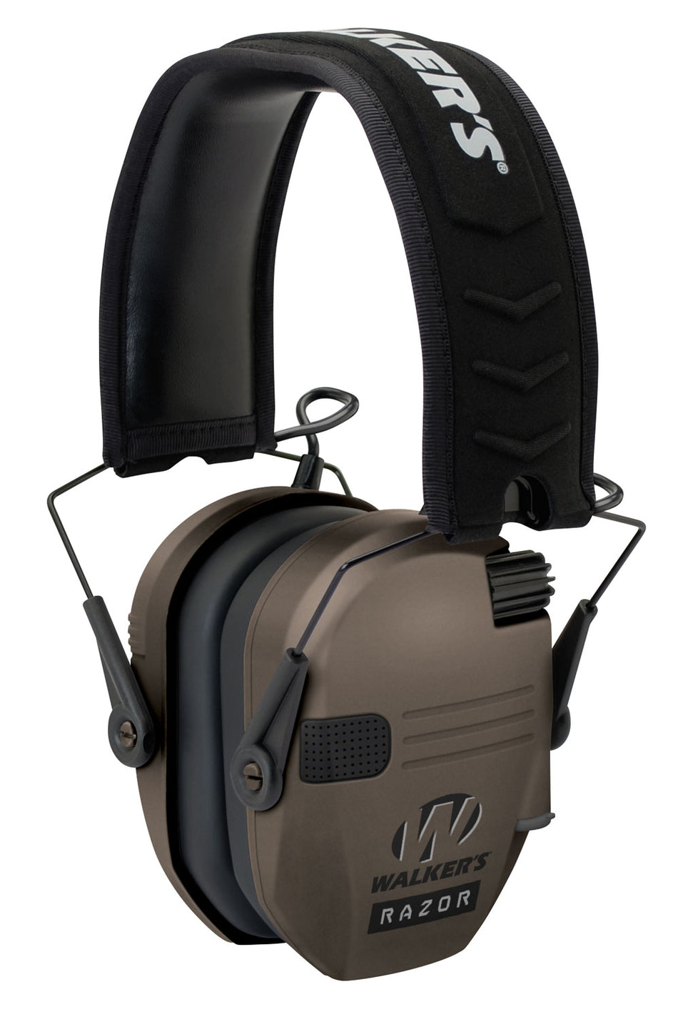 Walker's Razor Slim Electronic Ear Muff 23 dB Over-the-Head Flat Dark Earth/Black Polymer