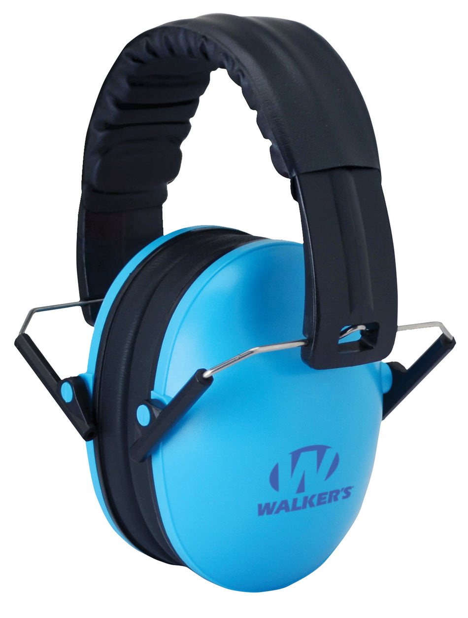 Walker's Baby & Kids Folding Ear Muff 23 dB Over-the-Head Blue/Black Polymer
