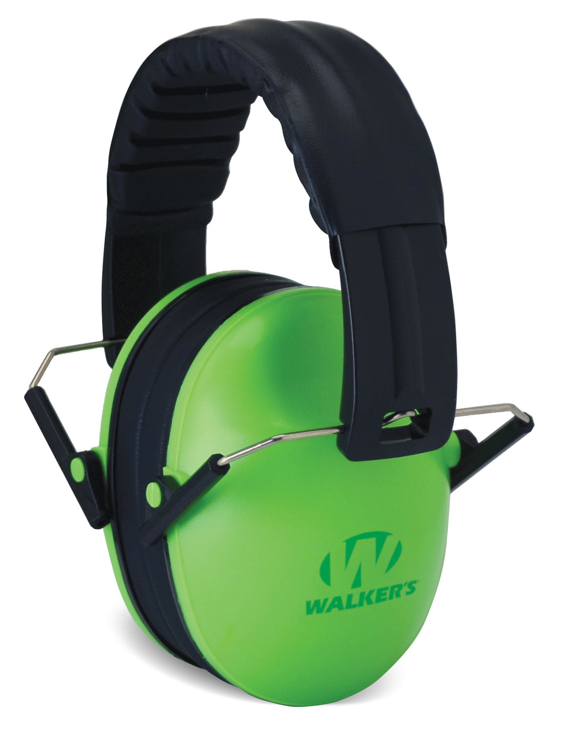Walker's Baby & Kids Folding Ear Muff 23 dB Over-the-Head Lime Green/Black Polymer
