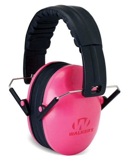 Walker's Youth Passive Ear Muff 23 dB Over-the-Head Pink/Black Polymer
