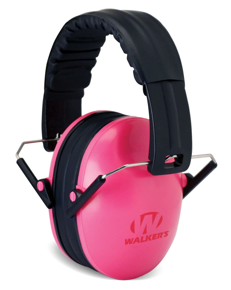 Walker's Youth Passive Ear Muff 23 dB Over-the-Head Pink/Black Polymer
