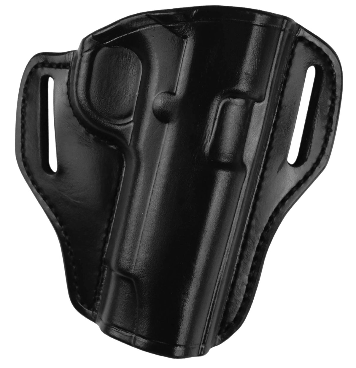 Bianchi 57 Remedy OWB Holster Size 01 Black Leather Belt Slide Fits S&W J-Frame/S&W 36/S&W 640 Right Hand
