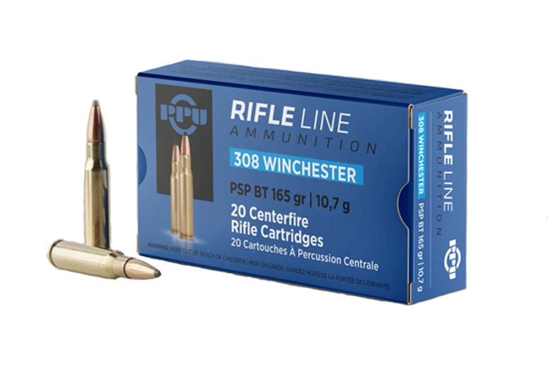 PPU Standard Rifle 308 Win 165 gr Soft Point (SP)