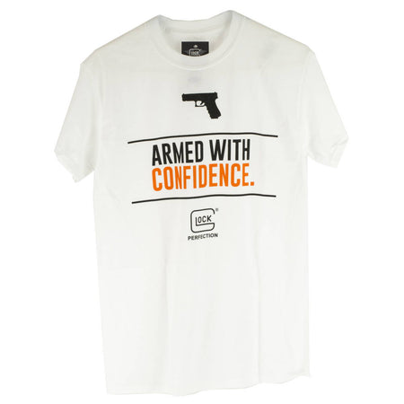 Glock Armed With Confidence T-Shirt White Small