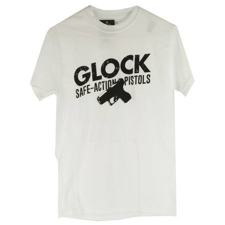 Glock OEM Safe Action White T-Shirt Small