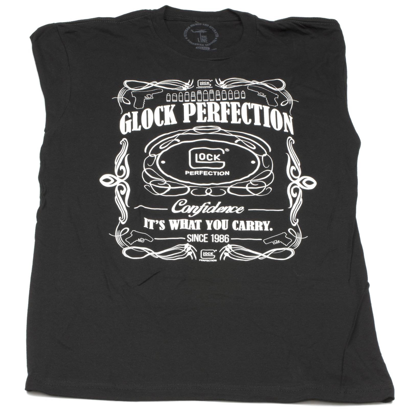 Glock OEM Flourish Men's Black T-Shirt Small