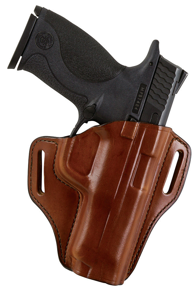 Bianchi 57 Remedy OWB Holster Size 01 Tan Leather Belt Slide Fits S&W J-Frame/S&W 36/S&W 640 Right Hand