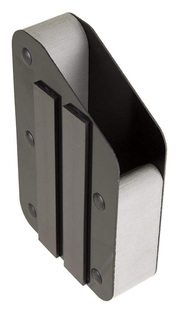 BenchMaster BMWRM3AMS Single Pistol WeaponRac with Magnetic Strip, Black Metal