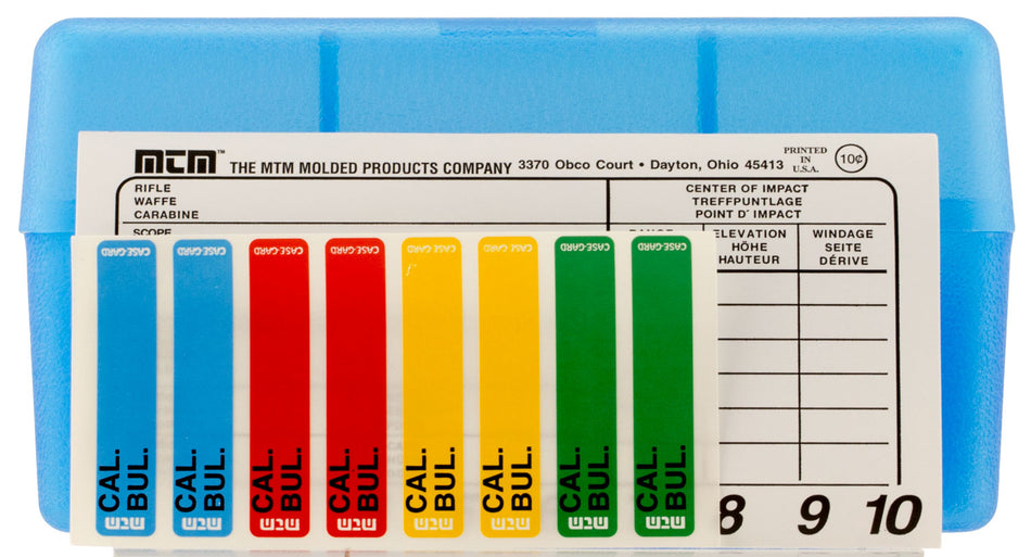 MTM Case-Gard RM5024 R-50 Multi-Caliber Ammo Box Clear Blue Polypropylene 50rd