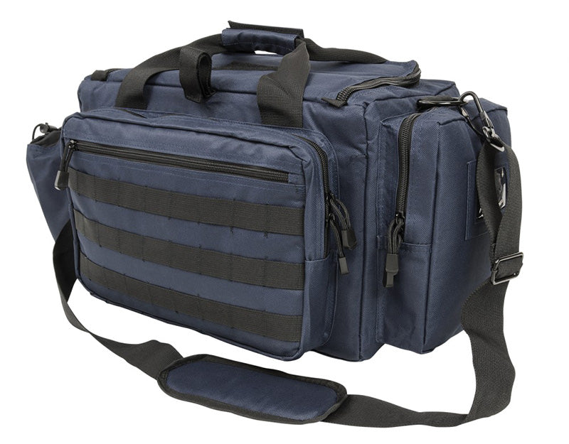 VISM Competition Range Bag 13"x20.5" Blue/Black Multiple Padded Compartments