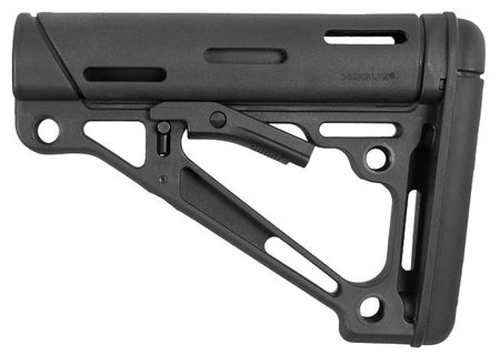 Hogue 15050 OverMolded Collapsible Buttstock Black for AR-15 M16 M4 Commercial Tube