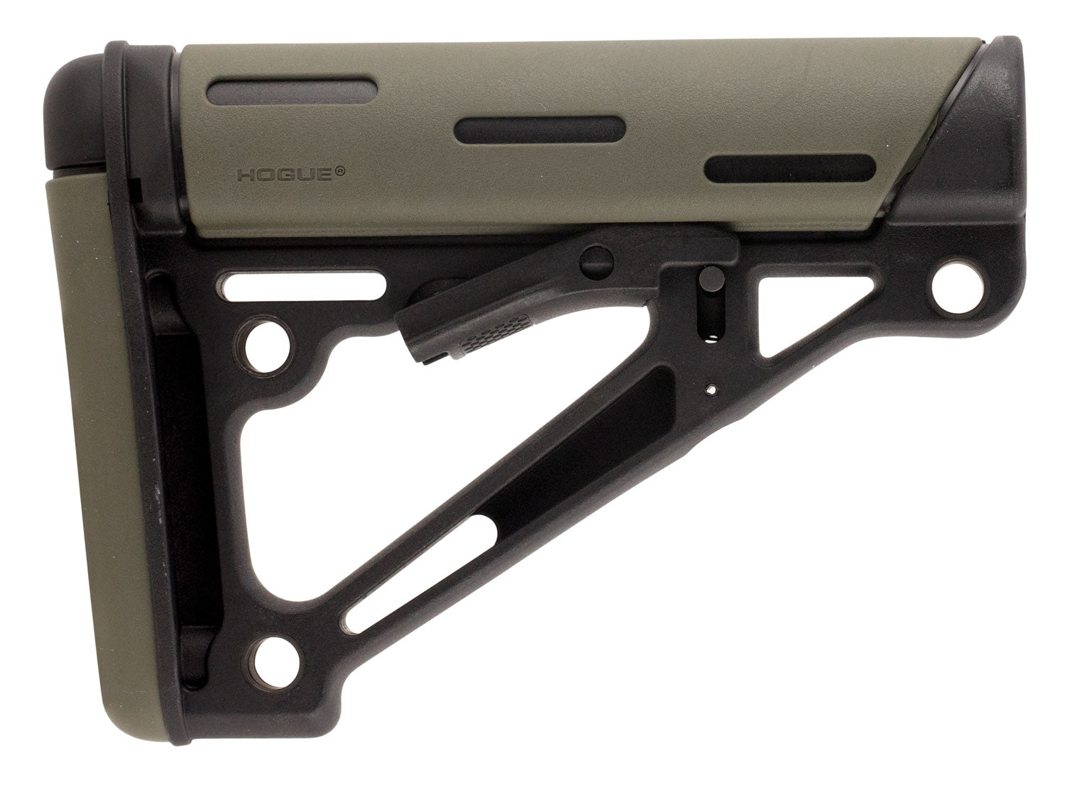 Hogue 15250 OverMolded Collapsible Buttstock OD Green for AR-15 M16 M4 Commercial Tube