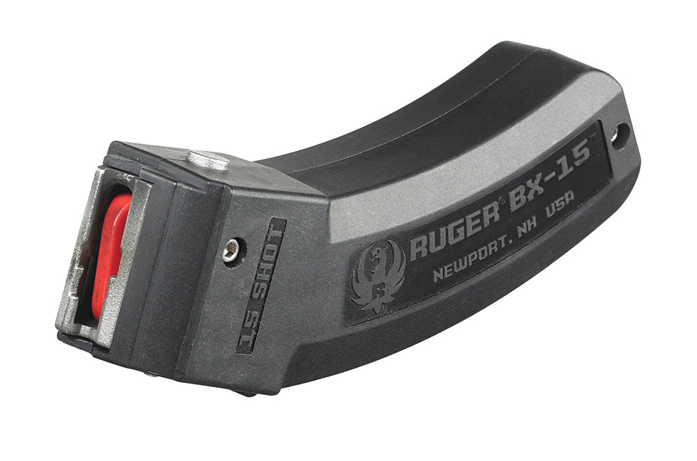 Ruger 90463 BX-15 15-Round .22LR Magazine for Ruger 10/22/SR/American Rimfire Black