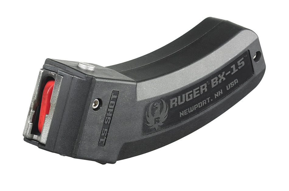 Ruger 90463 BX-15 15-Round .22LR Magazine for Ruger 10/22/SR/American Rimfire Black