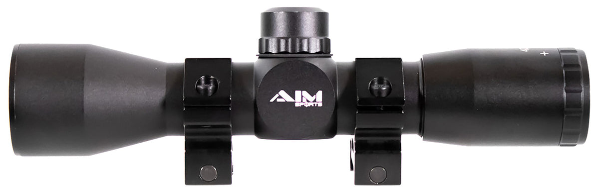 Aim Sports JTM432B Tactical Compact 4x32mm Black Anodized Mil-Dot Reticle Rifle Scope
