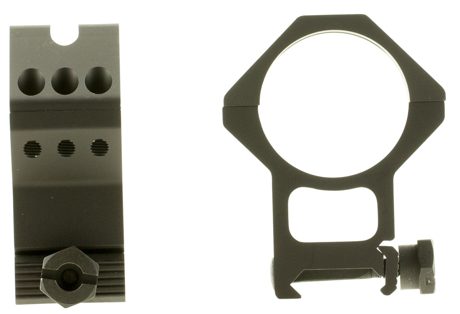 Weaver 99686 Six-Hole Skeleton Scope Rings Matte Black 34mm Extra Extra High