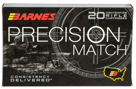 Barnes 30728 Precision Match Open Tip Match Boat Tail  300 Grain .338 Lapua Magnum