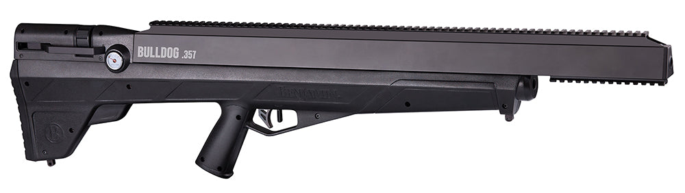 Benjamin Bulldog PCP Air Rifle 357 Pellet 4+1 Shot Black Bullpup Stock Baffle-Less Sound Trap