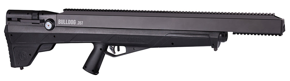 Benjamin Bulldog PCP Air Rifle 357 Pellet 4+1 Shot Black Bullpup Stock Baffle-Less Sound Trap