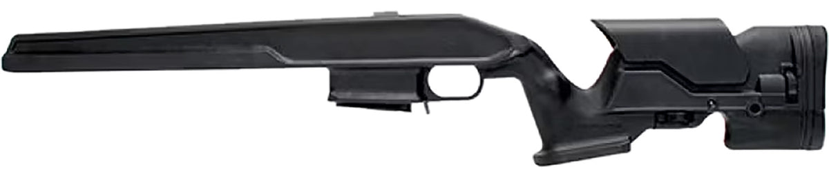 Archangel AA700B Precision Stock Black Synthetic Fixed with Aluminum Bed Block and Adjustable Cheek Riser for Remington 700 Short Action