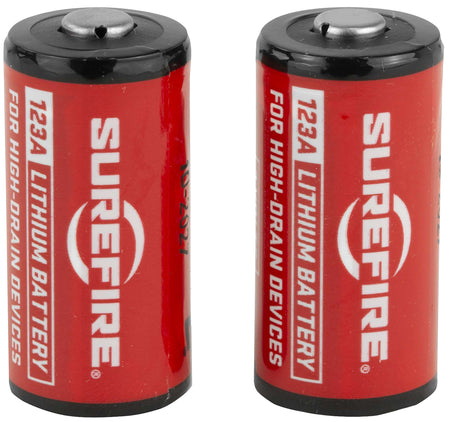 SureFire SF2CB 123A Lithium Batteries 3.0V 1500mAh 10-Year Shelf Life, 2-Pack