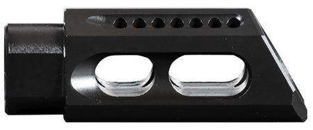 Yankee Hill 3085MBA Slant Muzzle Brake Black Steel 5/8"-24 TPI 2.75" OAL for 30 Cal AR-Platform