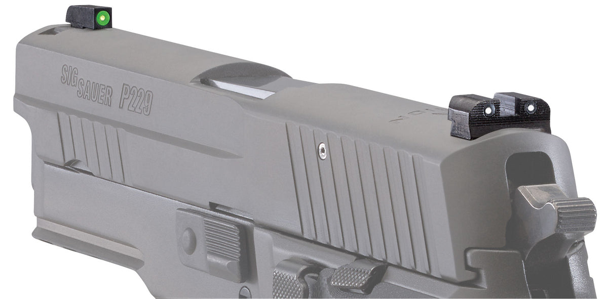 Sig Sauer SOX10001 X-Ray3 Day/Night Tritium Sight Set Green Outline Front Black Outline Rear