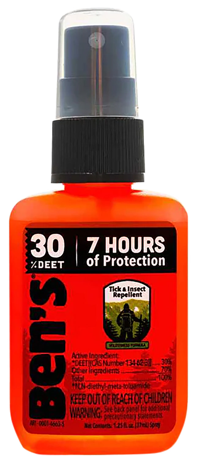 Ben's 30 Odorless Tick & Insect Repellent Spray 1.25oz Up to 8 Hours Protection