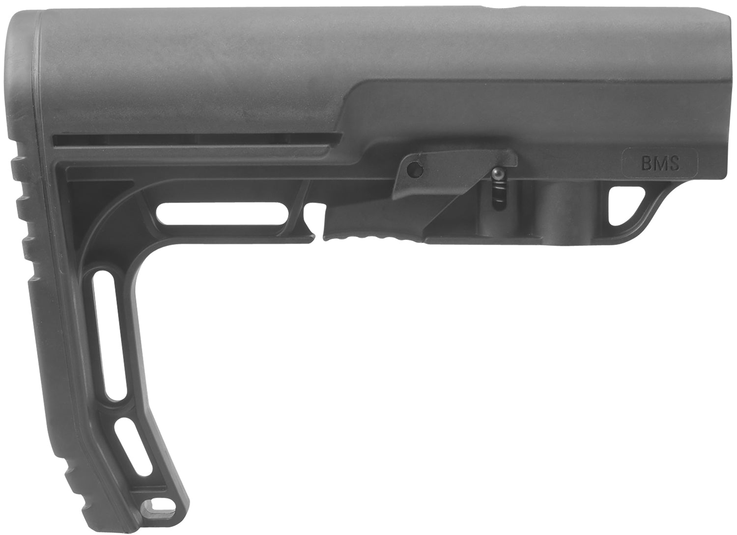 Mission First Tactical BMS Battlelink Minimalist Collapsible Stock Black Synthetic for AR-15/M16/M4 Commercial Tubes