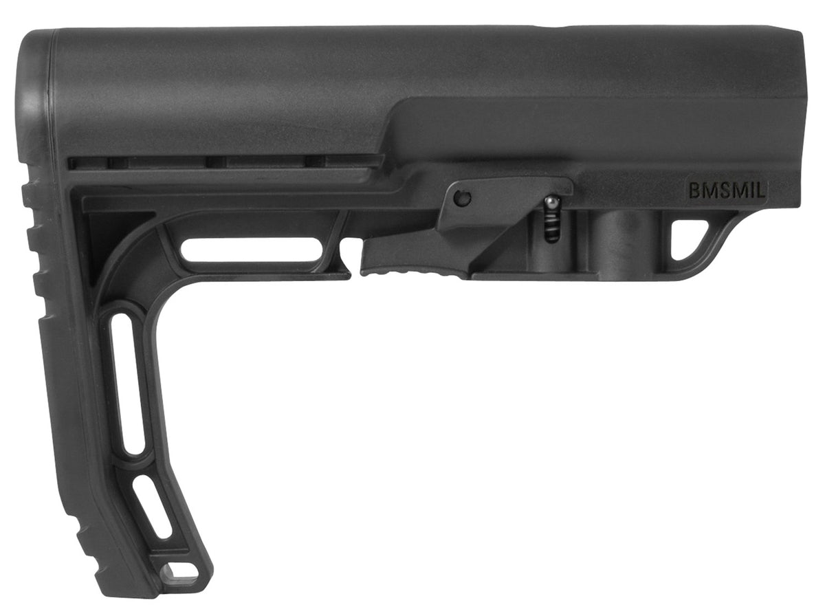 Mission First Tactical BMSMIL Battlelink Minimalist Stock Collapsible Black Synthetic AR-15 M16 M4 Mil-Spec Tube