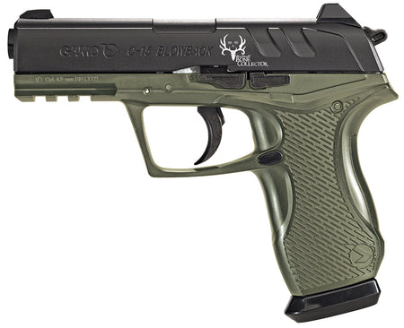 Gamo C-15 Bone Collector Tactical CO2 Air Pistol .177 Cal 16+1 Semi-Auto OD Green Polymer Grips