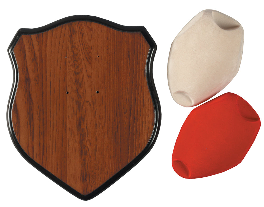 Hunters Specialties 00639 Deer Antler Mounting Kit with Wood Plaque and Skull Cover