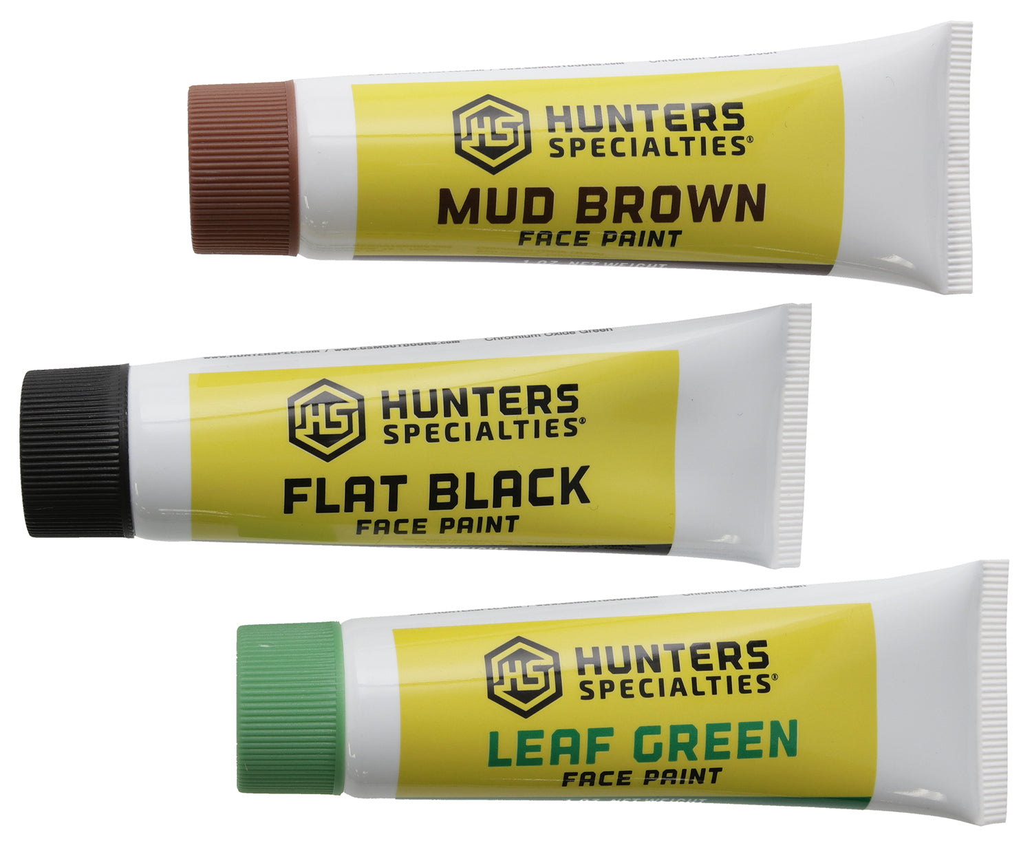 Hunters Specialties 00268 Woodland Camo Creme Makeup Kit 3 Tubes Black Brown Green