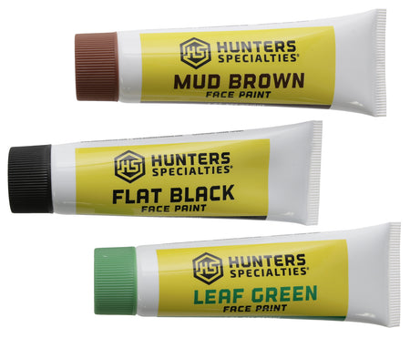 Hunters Specialties 00268 Woodland Camo Creme Makeup Kit 3 Tubes Black Brown Green