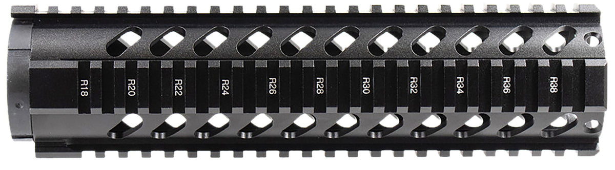 Aim Sports MT061 AR-15 10" Mid-Length Free Float Quad Rail Handguard Black Anodized Aluminum