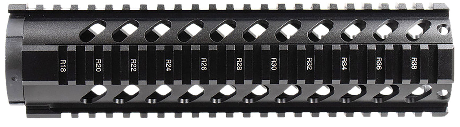 Aim Sports MT061 AR-15 10" Mid-Length Free Float Quad Rail Handguard Black Anodized Aluminum