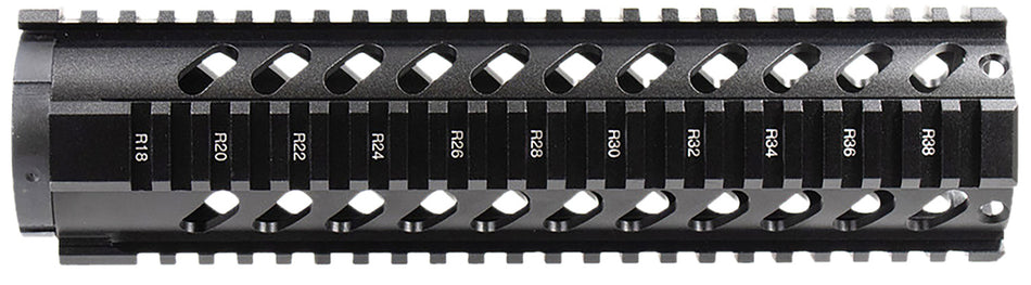 Aim Sports MT061 AR-15 10" Mid-Length Free Float Quad Rail Handguard Black Anodized Aluminum