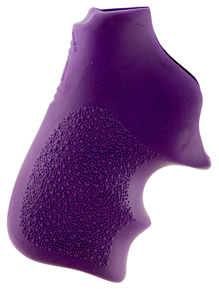 Hogue 78026 Tamer Cushion Purple Rubber Grip with Finger Grooves for Ruger LCR and LCRx