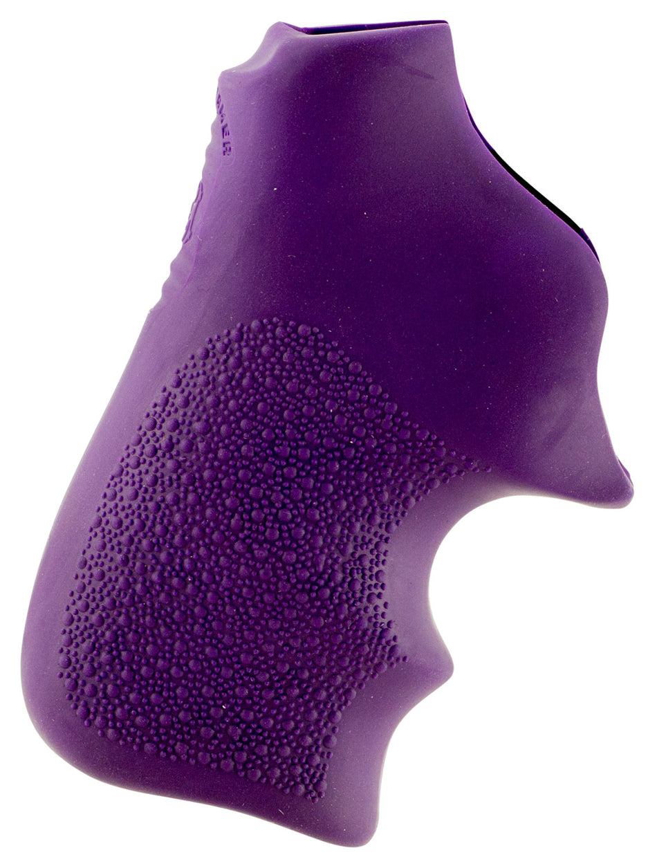 Hogue 78026 Tamer Cushion Purple Rubber Grip with Finger Grooves for Ruger LCR and LCRx