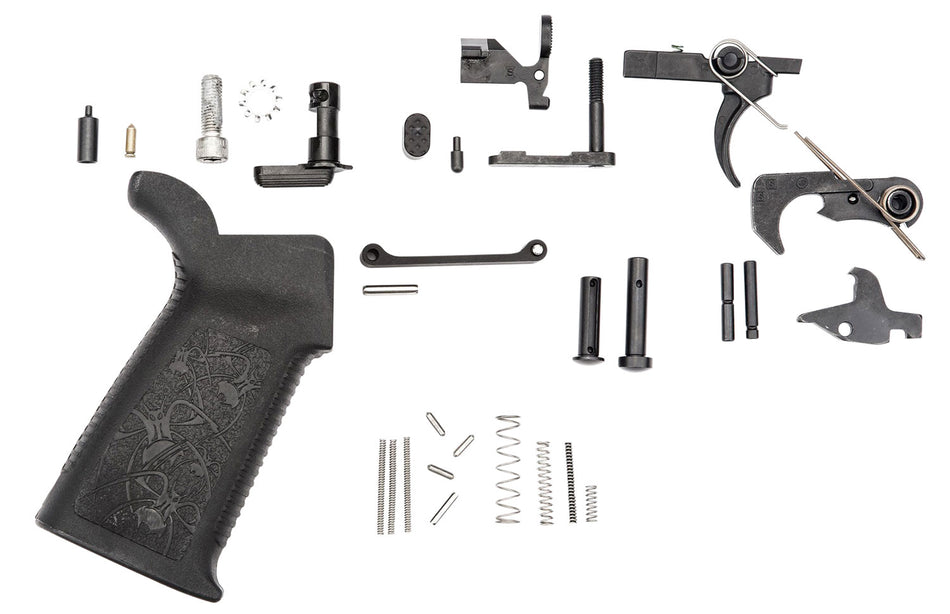 Spikes Tactical SLPK101 Standard Lower Parts Kit for AR Platform - Multi-Caliber Black Oxide Stainless Steel