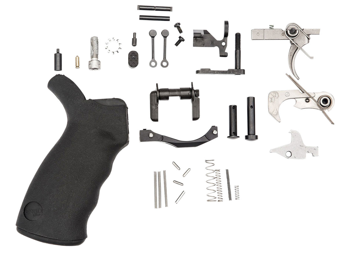 Spikes Tactical SLPK301 Enhanced Lower Parts Kit for AR Platform - Black with Nickel Boron Battle Trigger
