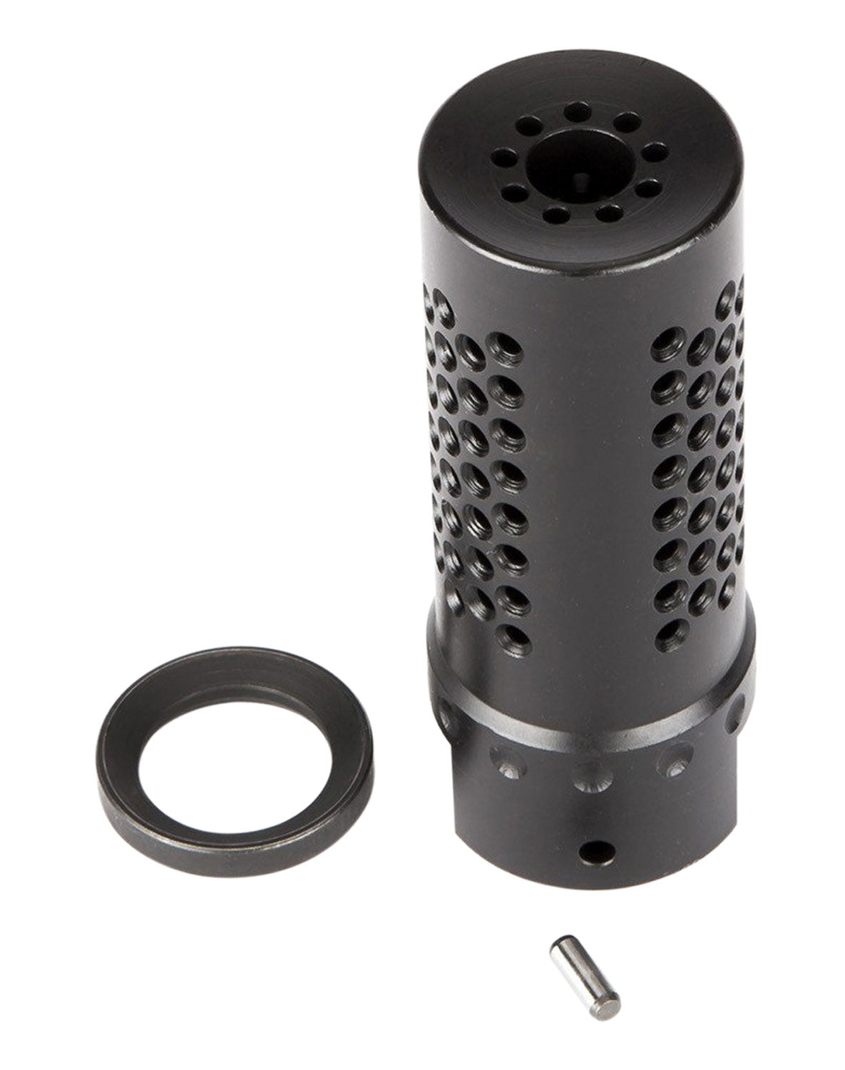 Spikes Tactical SBV1017 Dynacomp Extreme Muzzle Brake 5.56x45mm NATO Black Nitride 416R Stainless Steel 1/2"-28 TPI 2.25" OAL