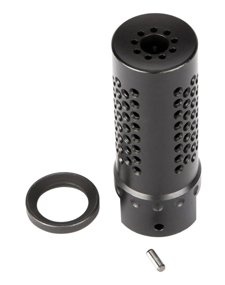 Spikes Tactical SBV1017 Dynacomp Extreme Muzzle Brake 5.56x45mm NATO Black Nitride 416R Stainless Steel 1/2"-28 TPI 2.25" OAL