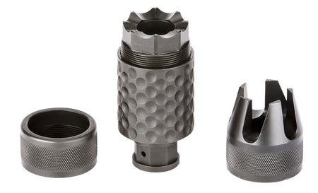 Spikes Tactical SAKB0100 Barking Spider2 Muzzle Brake Black Nitride 4140 Chromoly 1/2-28 tpi 5.56x45mm NATO