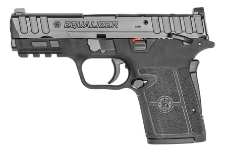 Smith & Wesson 13591 Equalizer 9mm Luger 15+1 3.68" Black Armornite Stainless Steel Barrel & Optic Ready/Serrated Steel Slide, Black Polymer Frame w/Picatinny Rail, Black Textured Polymer Grips