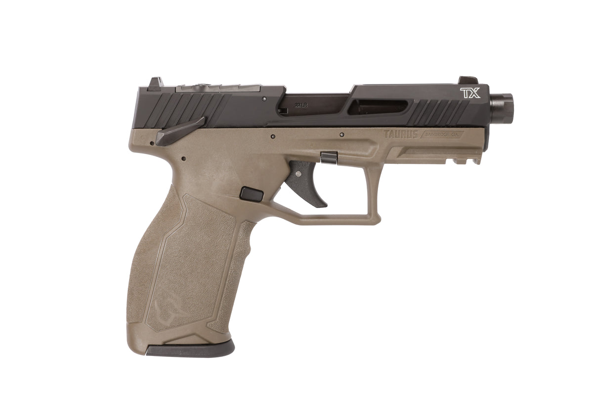 Taurus 1-2TX22P141O TX22 T.O.R.O Gen 2 Full Size Frame 22 LR 16+1/22+1 4.10" Threaded Barrel, Optic Ready/Serrated Slide, OD Green Polymer Frame w/Picatinny Rail