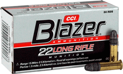 Blazer 21 High Velocity Lead Round Nose LRN 40 Grain .22 Long Rifle