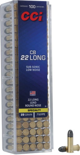 CCI 38 Specialty CB CB Long Lead Round Nose LRN 29 Grain .22 Long